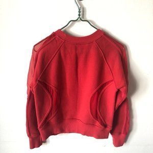Good American Red Not-So-Basic Crew Sweatshirt